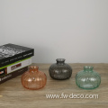 Small mini modern coloured flower glass vases